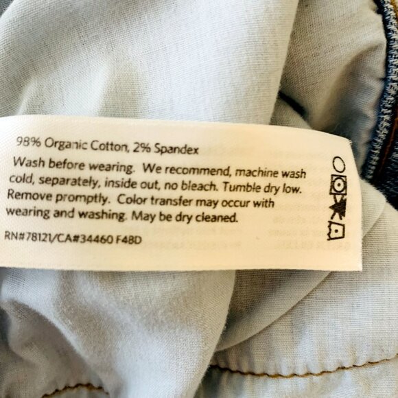 Eileen Fisher Womens Jeans Stretch Organic Cotton Denim Skinny Plus Size 24W - Picture 11 of 13